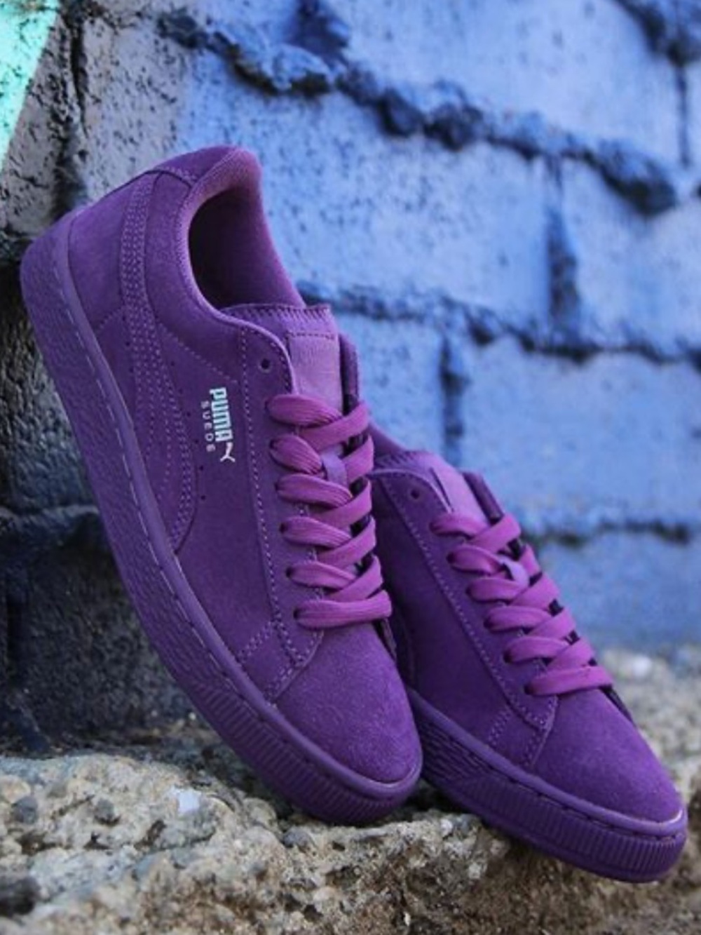 Puma Suede Imperial Purple skater shoe